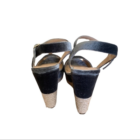 Ziti soho velvet platform wedge - Picture 5 of 10